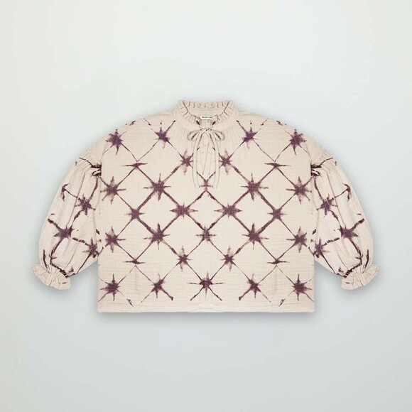 Olivia Blouse - Burgundy Tie Dye - Picture 1 of 1